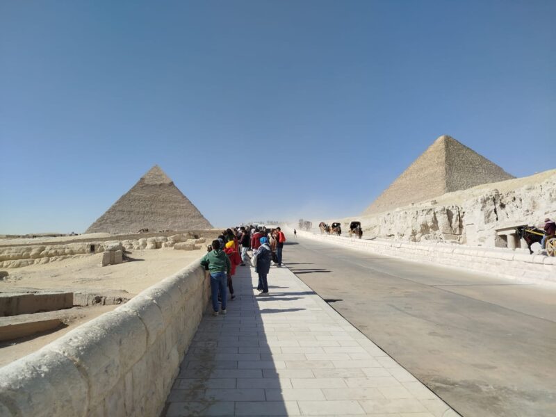 Giza Pyramids & the Grand Egyptian Museum from Luxor